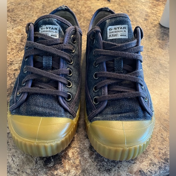 G-STAR RAW “ROVULC ROEL DENIM” LOW CUT SNEAKERS SHOES SIZE EU 39 MENS 6 WOMENS 8 - Picture 2 of 16